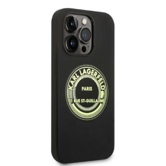 UTGATT5 - Karl Lagerfeld iPhone 14 Pro Max Skal Silicone RSG - Svart