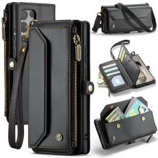 Caseme - CASEME Pl&aring;nboksfodral Konstl&auml;der f&ouml;r Samsung Galaxy S25 Ultra - Svart