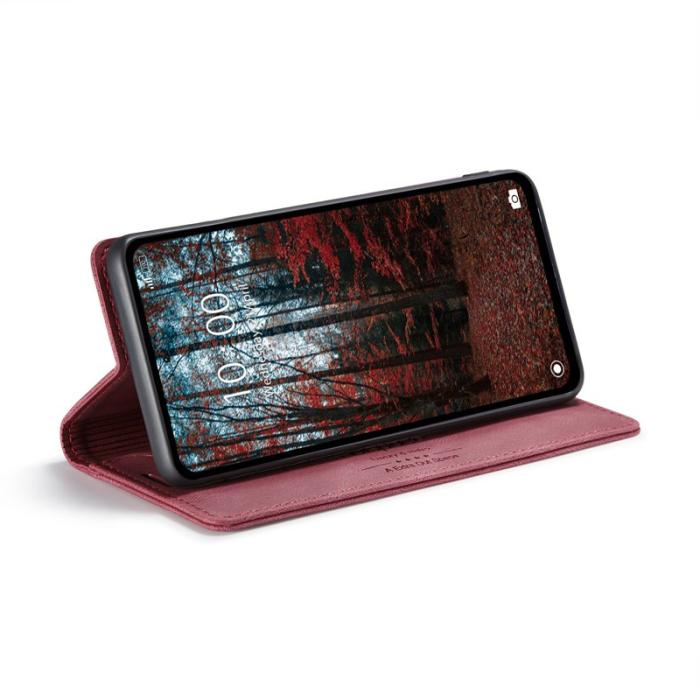 AUTSPACE - AUTSPACE Xiaomi 14 Wallet Fodral KonstLäder - Röd