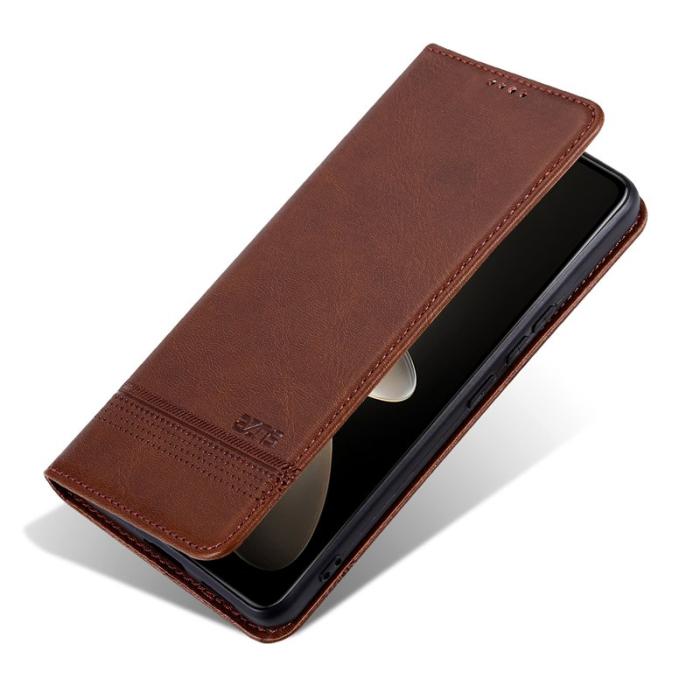 AZNS - AZNS Xiaomi 15 Ultra Plånboksfodral Konstläder - Brun