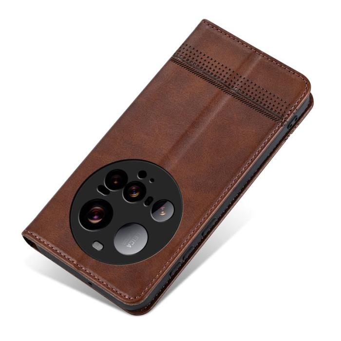 AZNS - AZNS Xiaomi 15 Ultra Plånboksfodral Konstläder - Brun