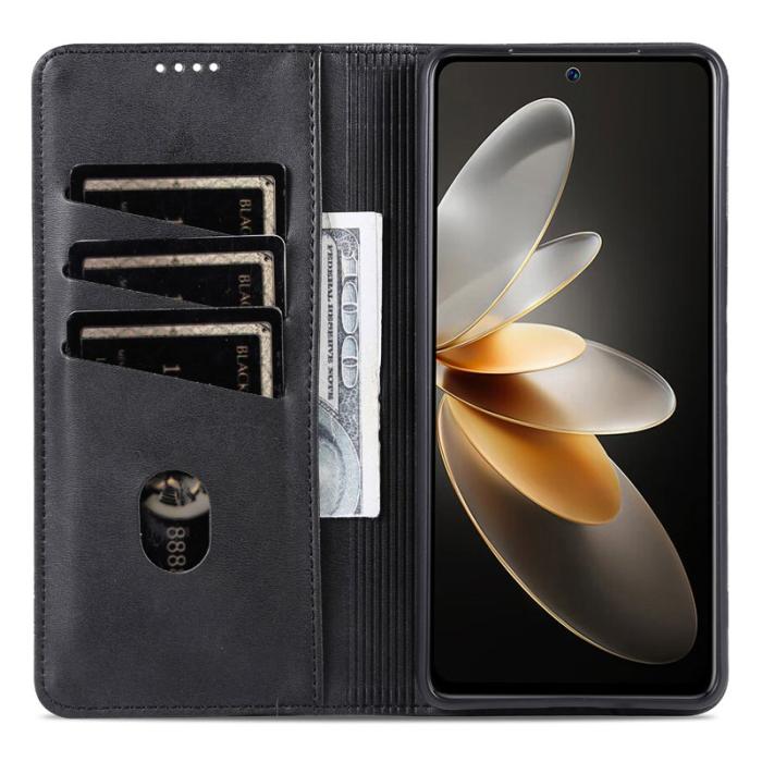 AZNS - AZNS Xiaomi 15 Ultra Plånboksfodral Konstläder - Svart