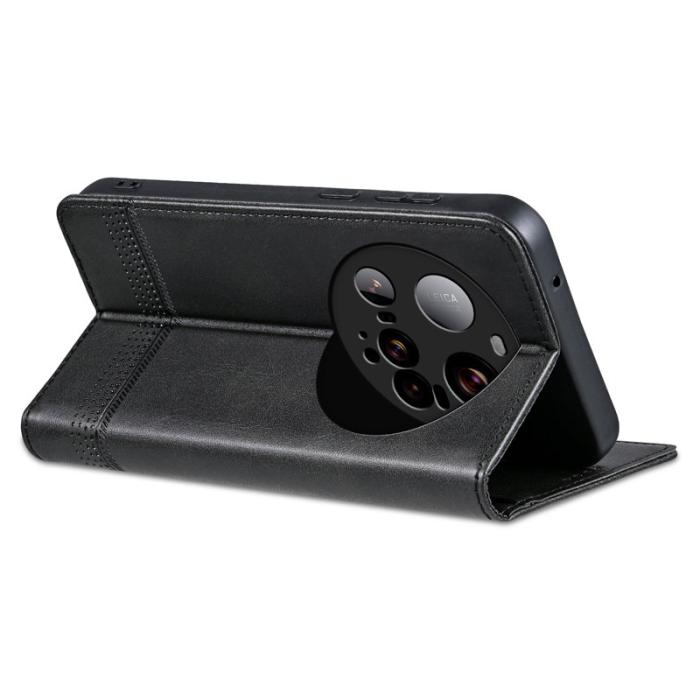 AZNS - AZNS Xiaomi 15 Ultra Plånboksfodral Konstläder - Svart
