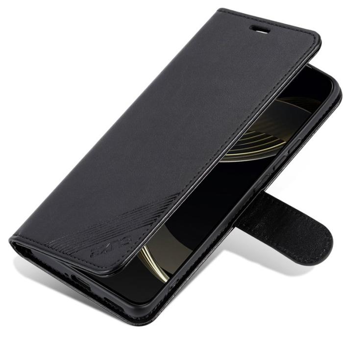 AZNS - AZNS Xiaomi 15 Ultra Plånboksfodral Anti-Scratch Konstläder - Svart