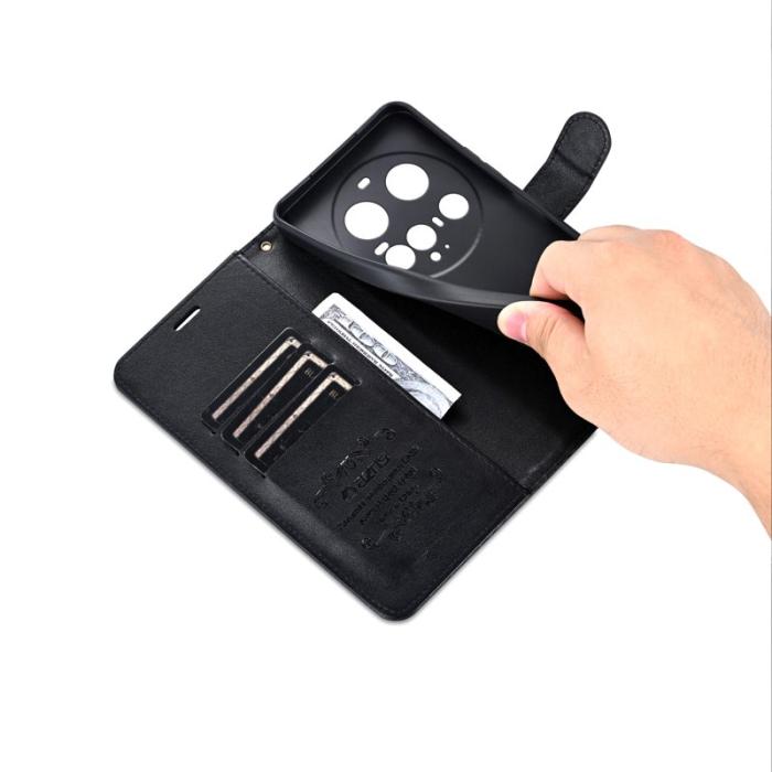 AZNS - AZNS Xiaomi 15 Ultra Plånboksfodral Anti-Scratch Konstläder - Svart