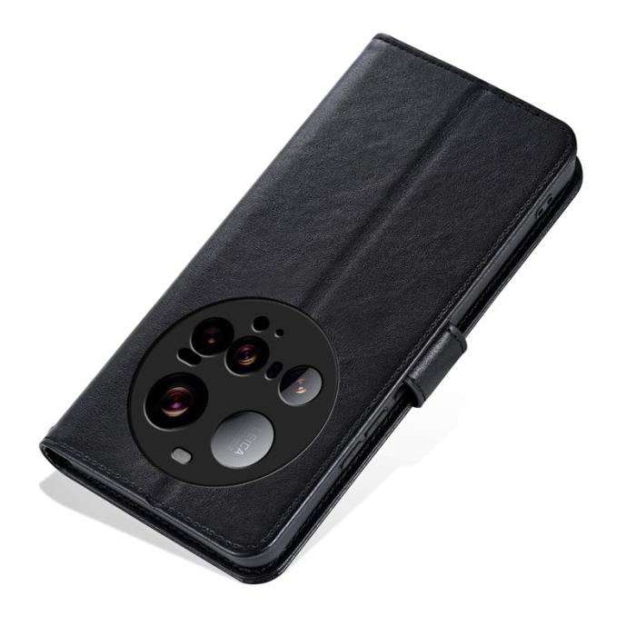 AZNS - AZNS Xiaomi 15 Ultra Plånboksfodral Anti-Scratch Konstläder - Svart