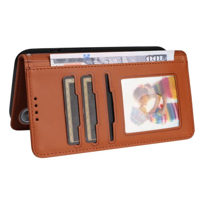 BETOPNICE - BETOPNICE Samsung Galaxy A06 4G Plånboksfodral Konstläder - Brun