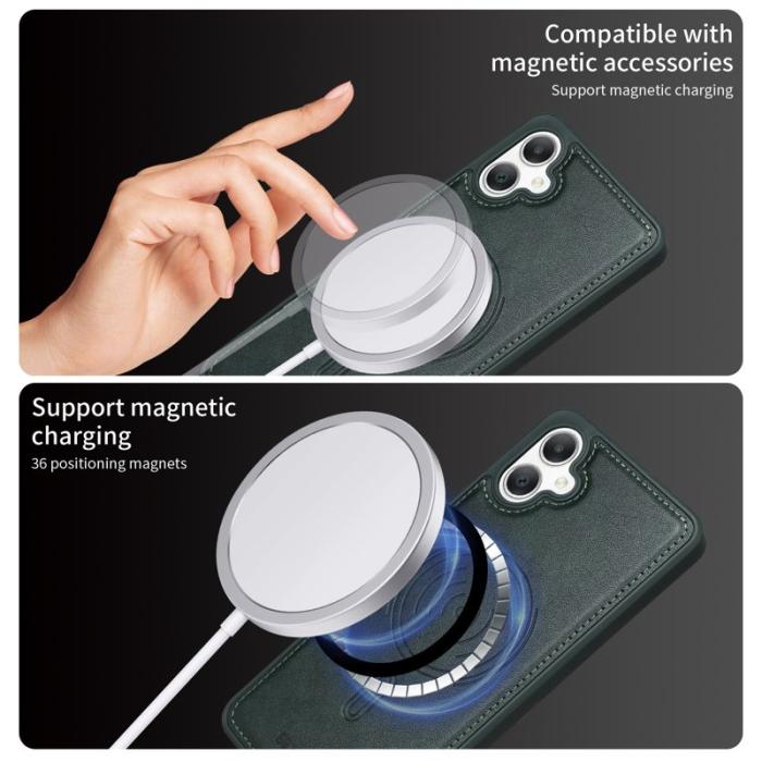 BETOPNICE - BETOPNICE Samsung Galaxy A06 4G Fodral KonstLäder - Grön