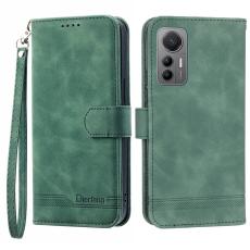 DIERFENG - DIERFENG DF-03 f&ouml;r Xiaomi 12 / 12X / 12S 5G Pl&aring;nboksfodral Konstl&auml;der - Gr&ouml;n