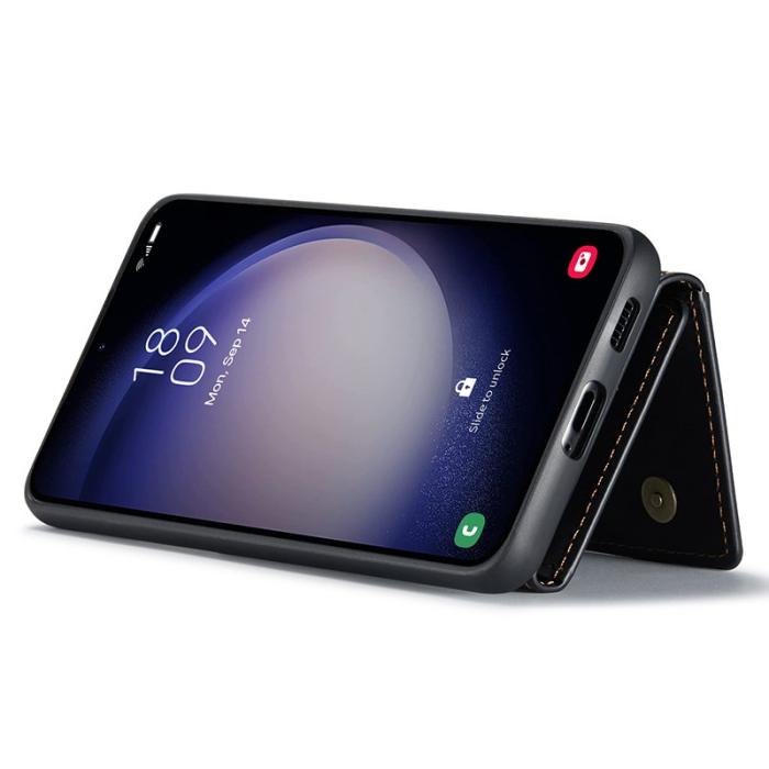 DG.MING - DG.MING Samsung Galaxy S23 FE Konstläder Plånboksfodral Svart