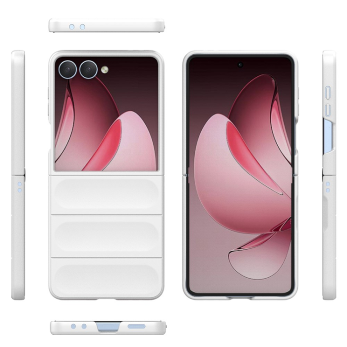 A-One Brand - Galaxy Z Flip 7 Mobilskal Anti-Drop TPU Rugged - Vit