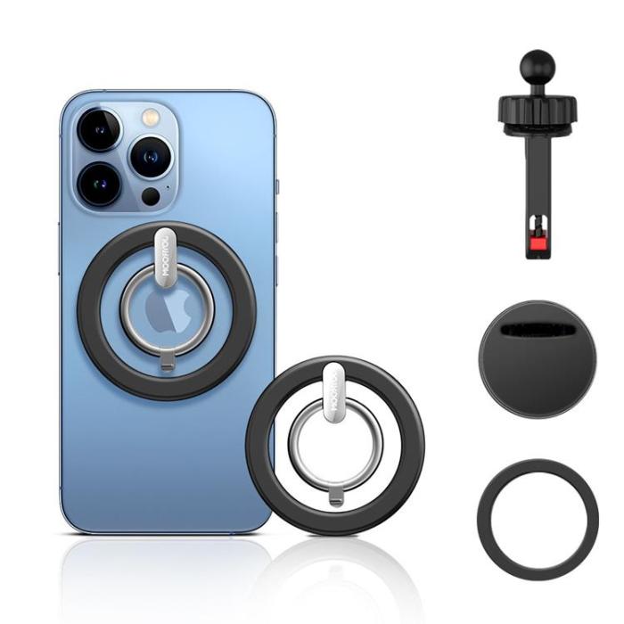 Joyroom - Joyroom kit multifunktionell magnetisk Bilhållare ringtelefonstöd - Svart