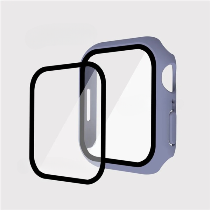 OEM - 2-i-1 Skal med Hädat glas Apple Watch 7/8 (45mm) - Lila