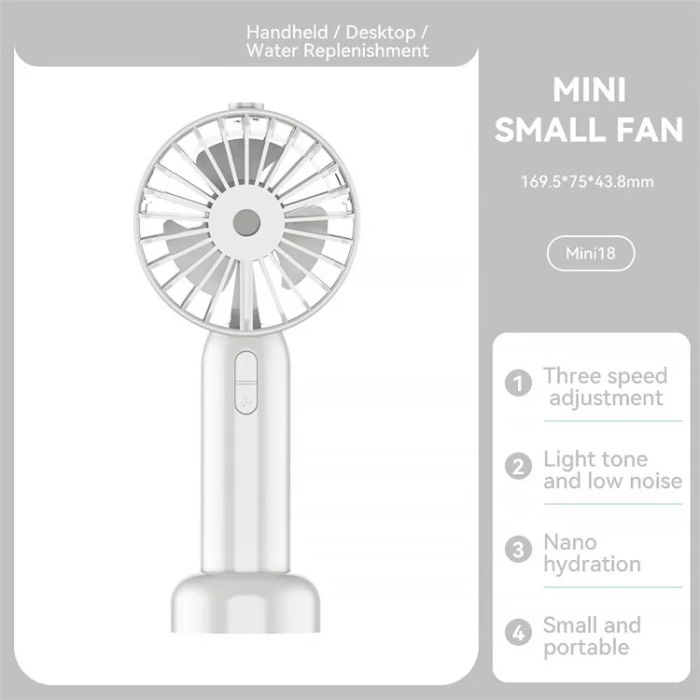 OEM - Mini Handhållen Fläkt Mini18 - Vit