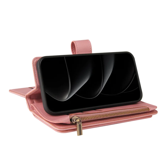 A-One Brand - iPhone 17 Pro Max Plånboksfodral Zipper Rem