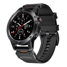 A-One Brand - Garmin Fenix 8 (47mm) Armband Silikon - Svart