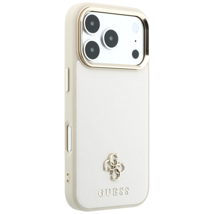 Guess - Guess Mobilskal till iPhone 18 Pro Max/17 Pro Max Magsafe Saffiano Small 4G Logo