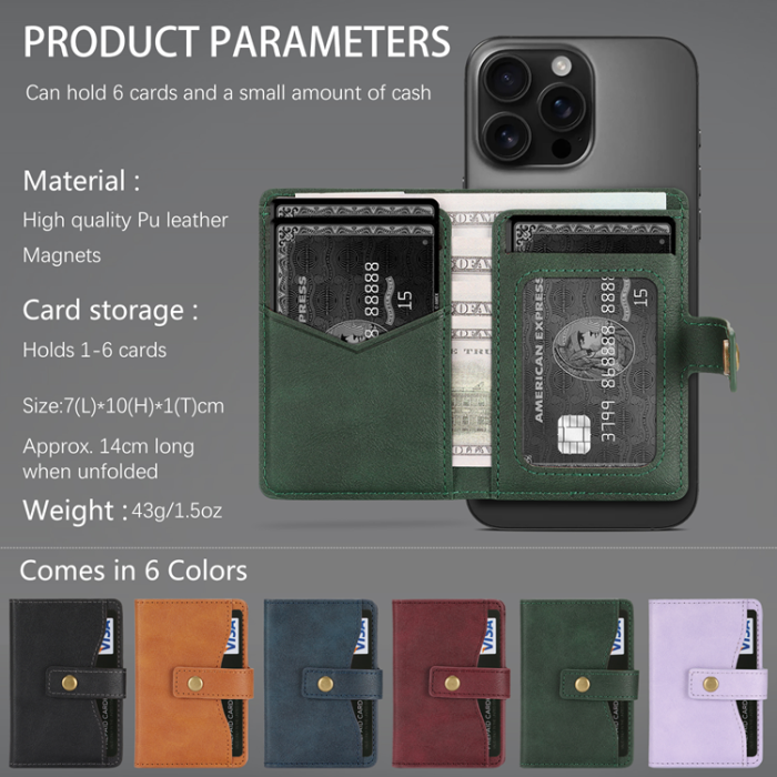 A-One Brand - Galaxy S25 Ultra Mobilskal MagSafe Detachable Korthållare Kickstand