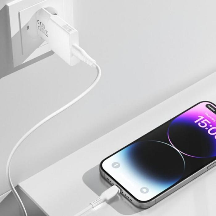 4smarts - 4smarts Snabbladdare 30W USB-C GaN PDPlug Slim - Vit