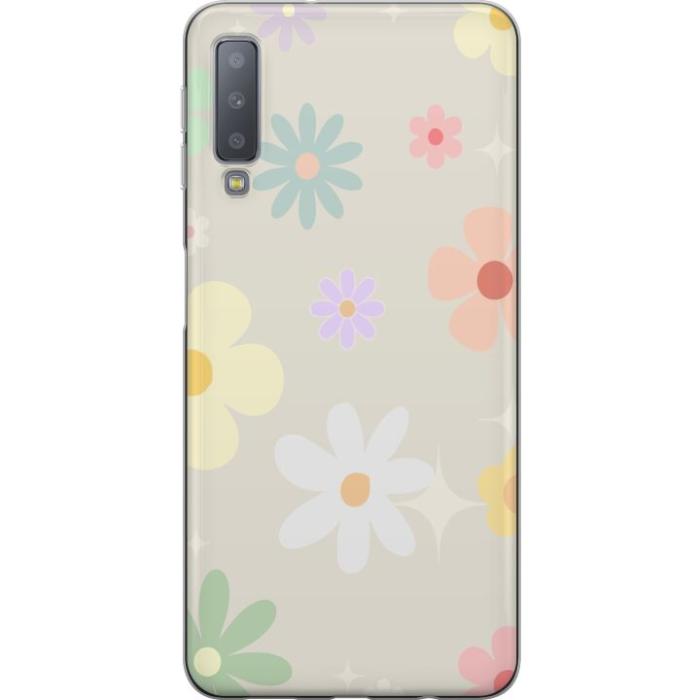 iSecrets - Mobilskal till Samsung Galaxy A7 (2018) med fejdande blommor