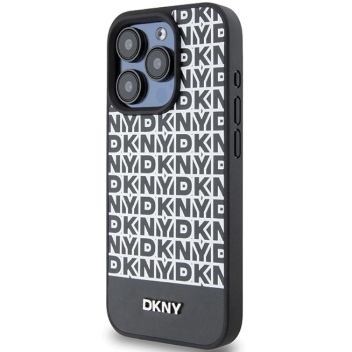 DKNY - DKNY iPhone 15 Pro Mobilskal Magsafe Läder Printed Pattern