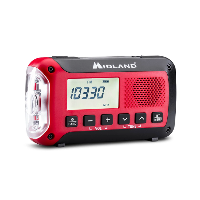 MIDLAND - Midland Nödradio ER250BT - Röd/Svart