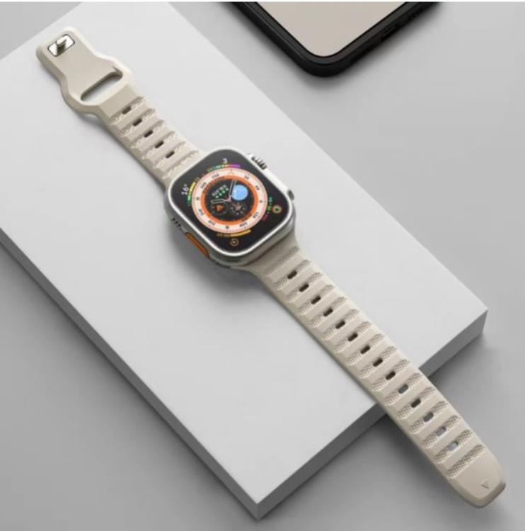 Apple Watch 4/5/6/7/8/SE (38/40/41mm) Rugged Band - Starlight | 5123 | AlltMobil