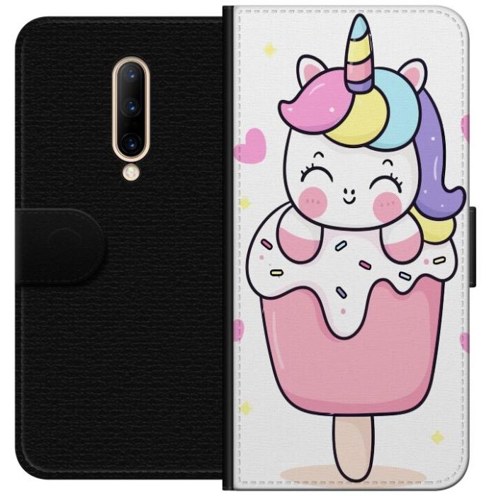 iSecrets - Plånboksfodral till OnePlus 7 Pro med Glad enhörning