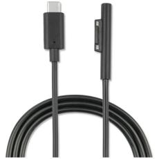 4smarts - 4smarts USB-C 5A Anslutningskabel F&ouml;r Microsoft Surface 1m - Svart