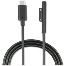 4smarts - 4smarts USB-C 5A Anslutningskabel F&ouml;r Microsoft Surface 1m - Svart