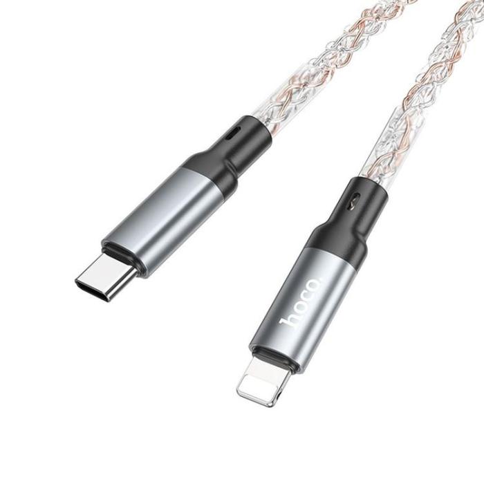 Hoco - Hoco USB-C Till Lightning Kabel 20W 1m U112 - Grå