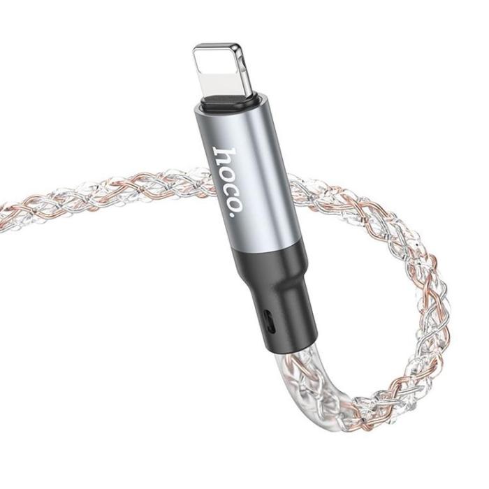 Hoco - Hoco USB-C Till Lightning Kabel 20W 1m U112 - Grå