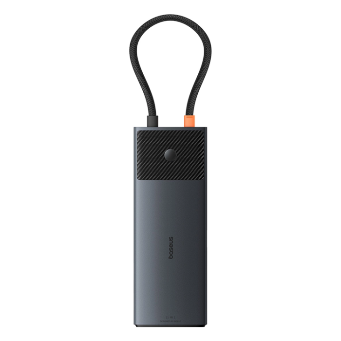 BASEUS - Baseus USB HUB 11in1 Metal Gleam Series II USB-A/USB-C - Svart