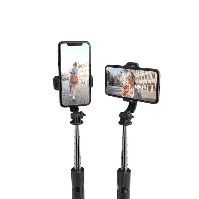 Tech-Protect - Trådlös Selfiestick Tripod L02S - Svart