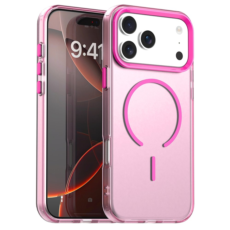 Mobilskal till iPhone 17 Pro Max MagSafe C-shaped Candy Color - Röd | 2353 | AlltMobil