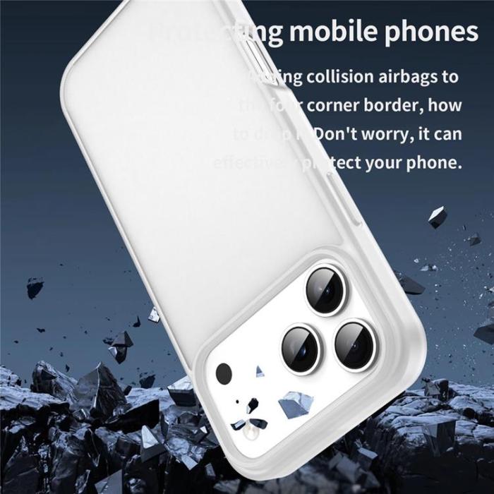 A-One Brand - iPhone 17 Pro Mobilskal Skin Touch Matte - Vit