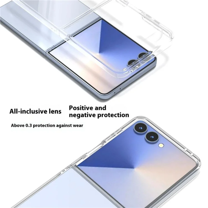 A-One Brand - Galaxy Z Flip 7 Mobilskal Anti-Drop Hard PC - Clear