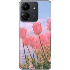 iSecrets - Mobilskal till Xiaomi Redmi 13C med Rosa Tulpaner