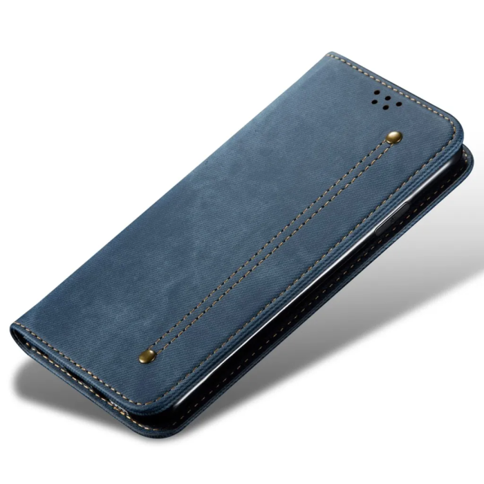Taltech - Google Pixel 7A Plånboksfodral Texturerat - Blå