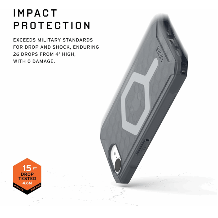 UAG - UAG iPhone 16e Mobilskal MagSafe Essential Armor - Ash