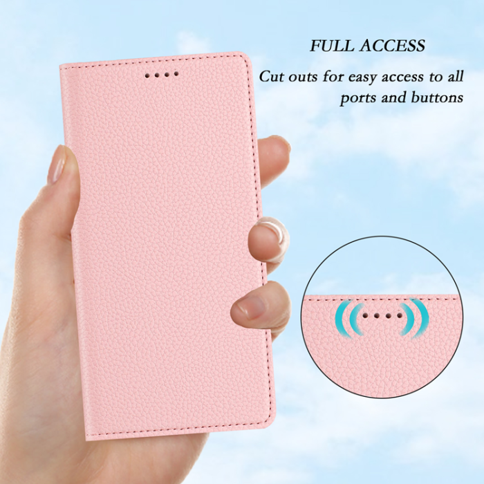 A-One Brand - OnePlus 15 Plånboksfodral RFID-Skydd Litchi Konstläder