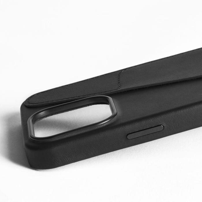 Mujjo - Mujjo iPhone 16 Pro Max Mobilskal MagSafe Korthållare - Svart