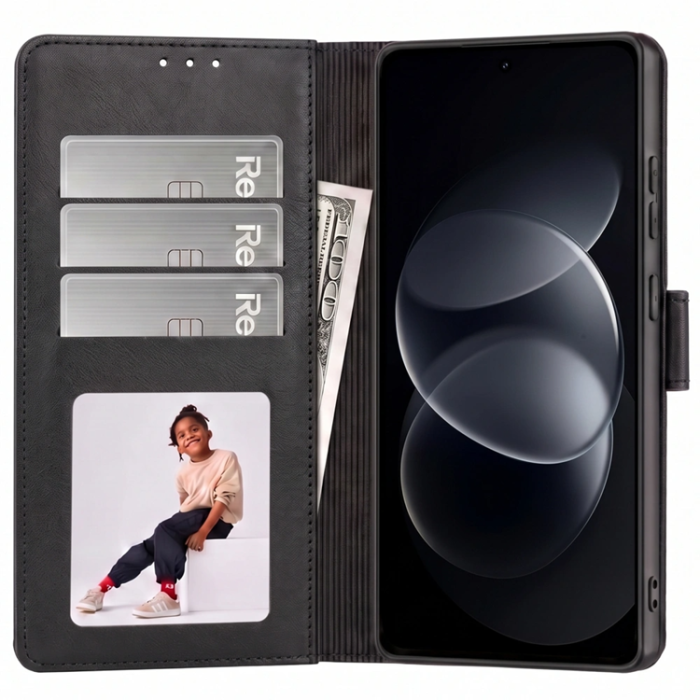 Tech-Protect - Tech-Protect Plånboksfodral För Xiaomi Redmi Note 17 Pro 5G - Matte Svart