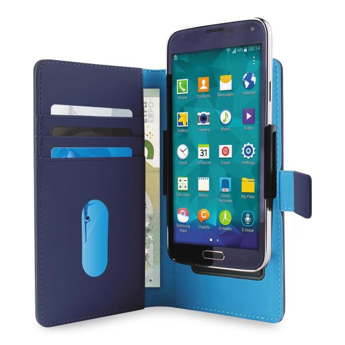 UTGATT5 - Puro smart universal wallet XL - Blå