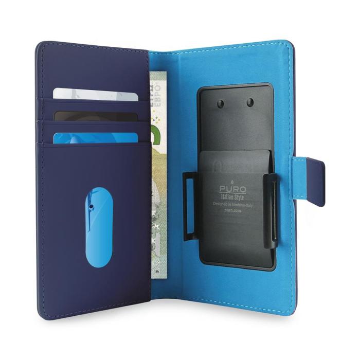 UTGATT5 - Puro smart universal wallet XL - Blå