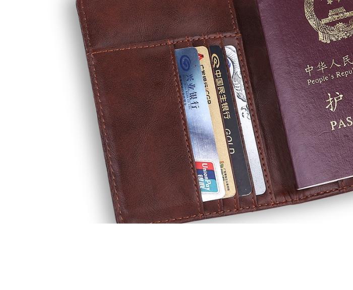 UTGATT4 - Retro Plånbok/Passport Holder för Resor - Svart