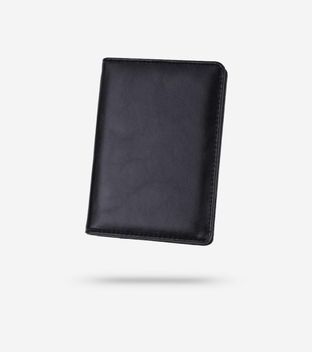 UTGATT4 - Retro Plånbok/Passport Holder för Resor - Svart