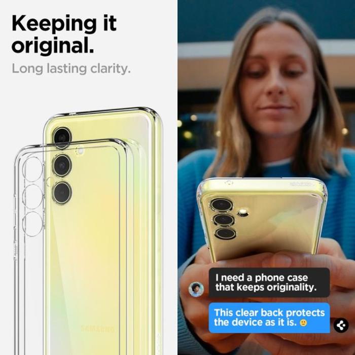 Spigen - Spigen Galaxy A55 5G Mobilskal Ultra Hybrid - Crystal Clear