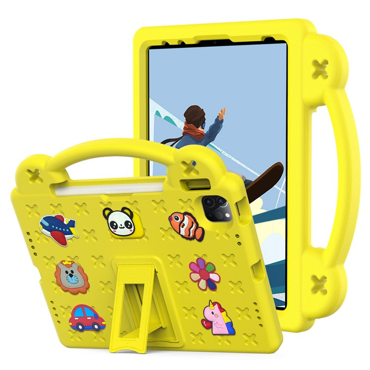 iPad Pro 11 (2018/2020/2021/2022) Skal EVA Kickstand Shockproof - Gul | 2353 | AlltMobil