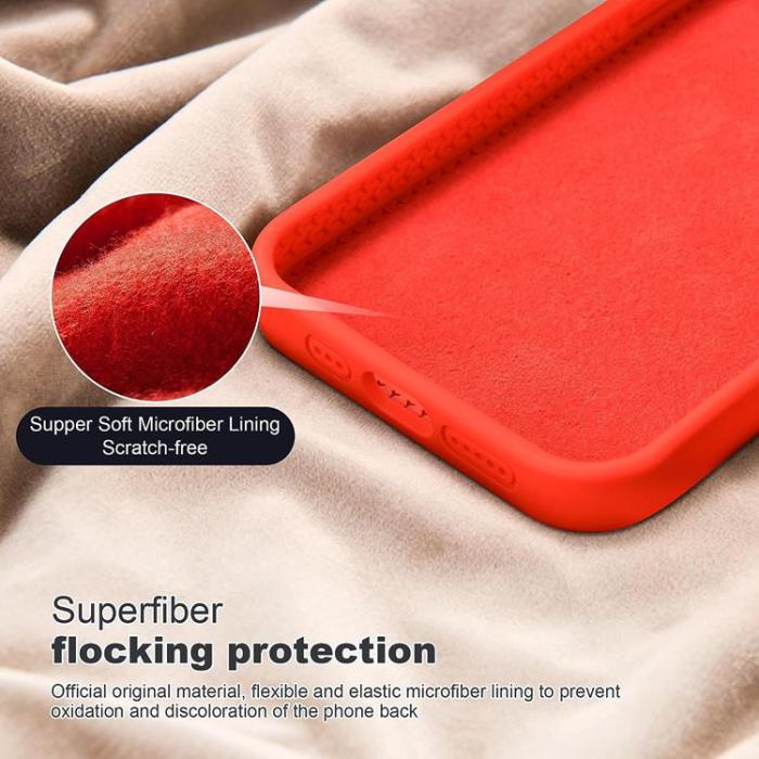 OEM - iPhone 15 Mobilskal Magsafe Liquid Silikon - Röd